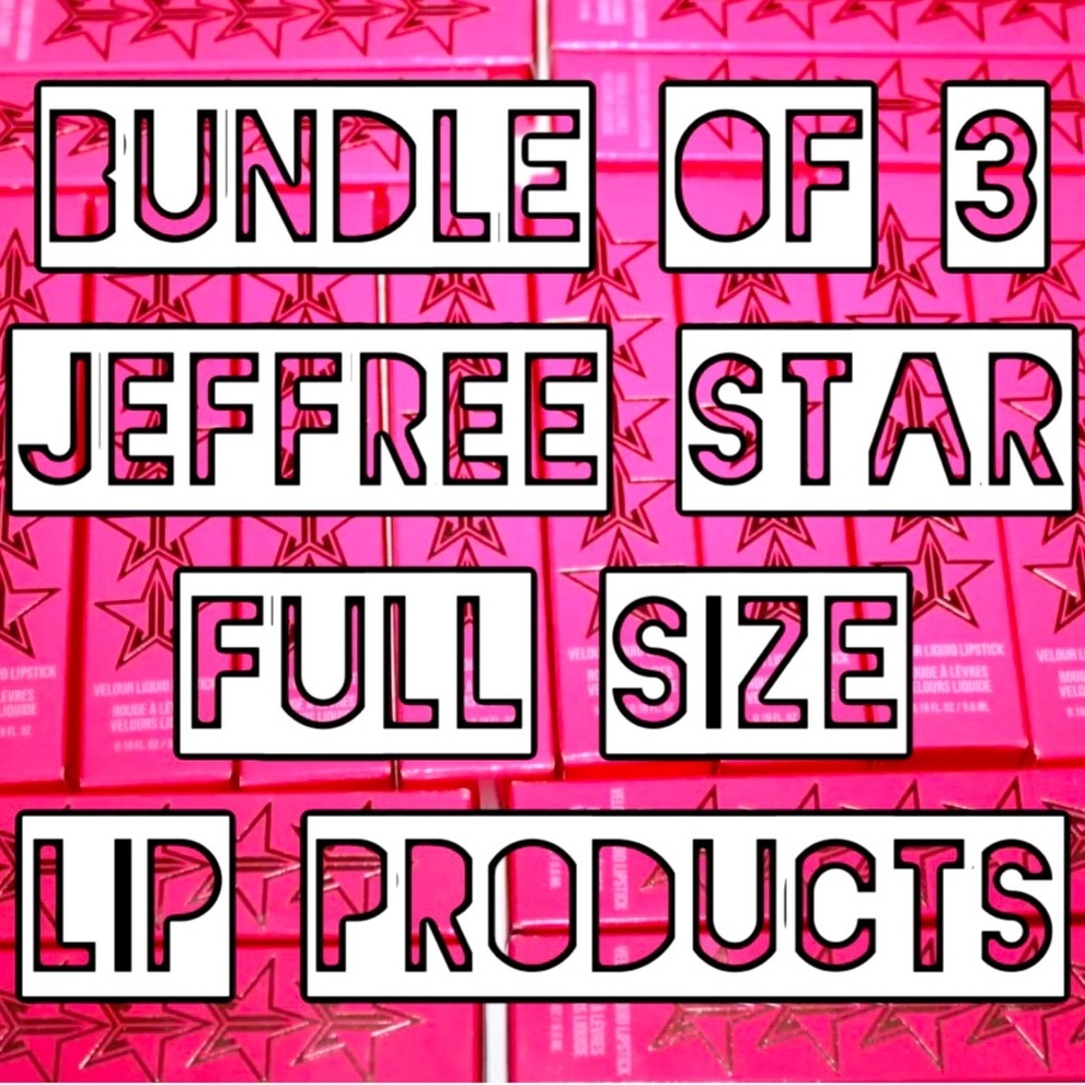 NIB - Jeffree Star Bundle of 3 Full Size Lip Products Pick Your Color Pallet